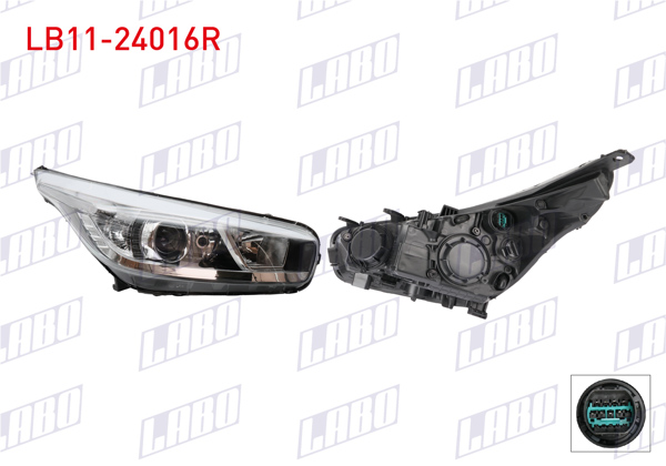LABO LB11-24016R | Far Sağ Ledsız Kia Ceed 2012-2018 Hb
