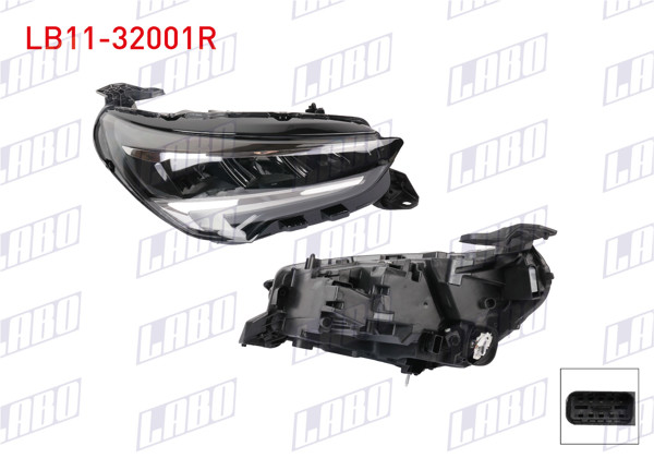 LABO LB11-32001R | Far Sağ Ledlı Opel Corsa F 2019 -