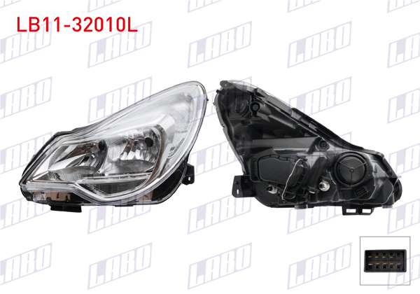 LABO LB11-32010L | Far Sol Opel Corsa D 2007 -