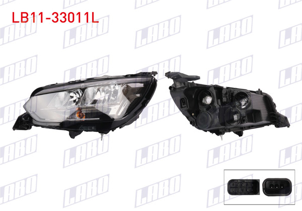 LABO LB11-33011L | Far Sol Gunduz Farsız Peugeot 208 2019 -