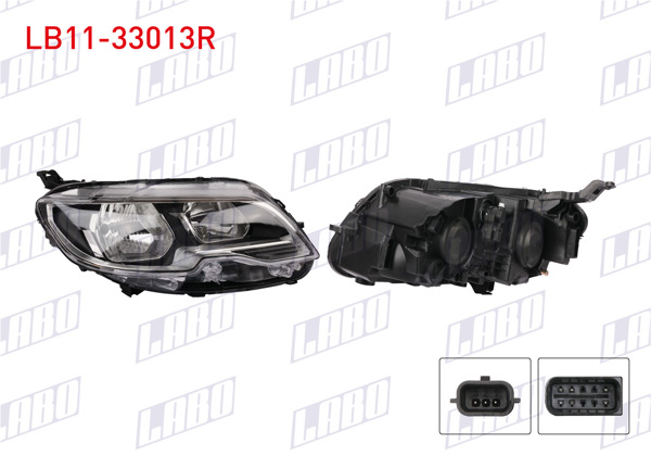 LABO LB11-33013R | Far Sağ Peugeot 301 2017 -