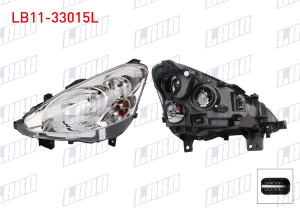 LABO LB11-33015L | Far Sol Peugeot Partner 2015-2018
