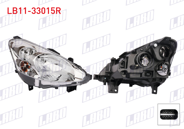 LABO LB11-33015R | Far Sağ Peugeot Partner 2015-2018