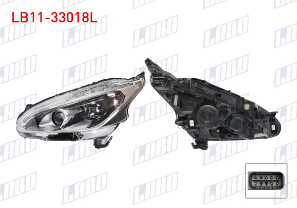 LABO LB11-33018L | Far Sol Ledlı Peugeot 208 2015-2018