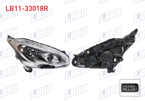 LABO LB11-33018R | Far Sağ Ledlı Peugeot 208 2015-2018
