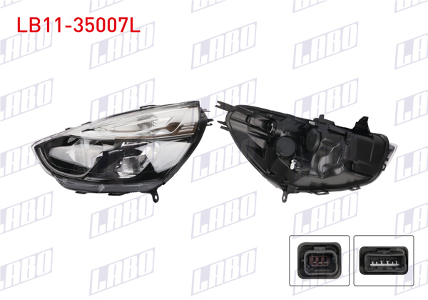 LABO LB11-35007L | Far Sol Icı Siyah Renault Clio IV 2016 -