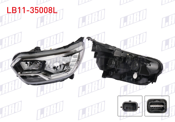 LABO LB11-35008L | Far Sol Motorlu Ledlı Renault Express 2021 -