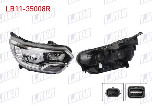 LABO LB11-35008R | Far Sağ Motorlu Ledlı Renault Express 2021 -