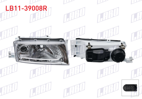 LABO LB11-39008R | Far Sağ Merceksız Sis Farlı Motorlu Skoda Octavia 1998-2010