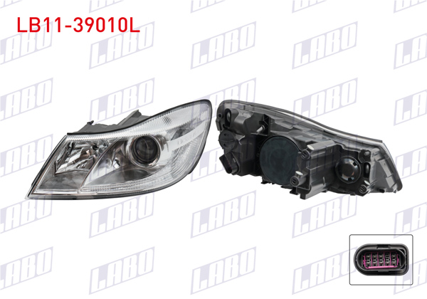 LABO LB11-39010L | Far Sol (Octavia Yazılı) Skoda Octavia 2009-2013