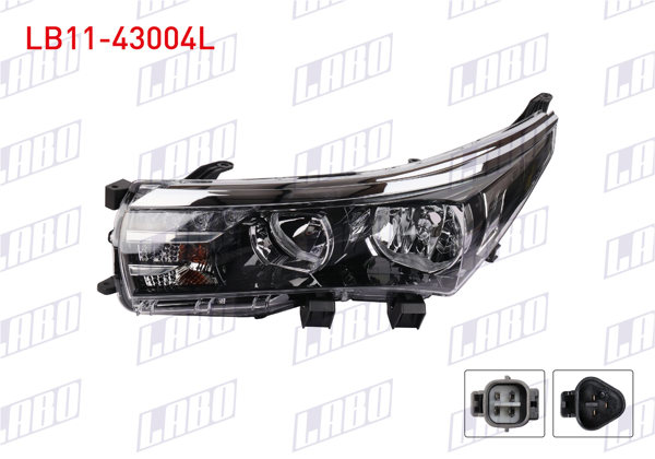LABO LB11-43004L | Far Sol Elektrikli Motorlu Ledlı Toyota Corolla 13-16