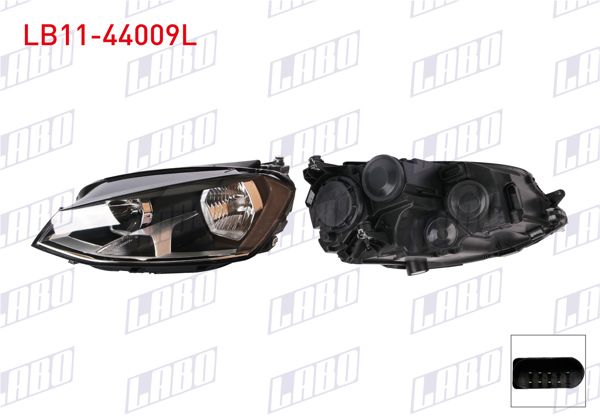 LABO LB11-44009L | Far Sol Motorlu Volkswagen Golf VII (5G1) 2014 -