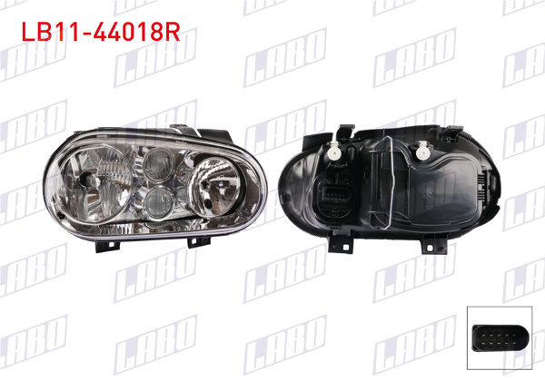 LABO LB11-44018R | Far Sağ Sis Farlı Motorlu Volkswagen Golf IV 1998 -