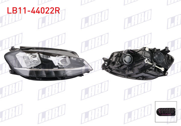 LABO LB11-44022R | Far Sağ Volkswagen Golf 7,5 (5G1, Bq1, Be1, Be2) 2017-2020