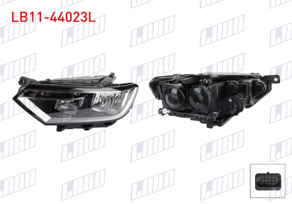 LABO LB11-44023L | Far Sol Halojen Volkswagen Passat B8 (3G2, Cb2, 3G5, Cb5) 2014 -