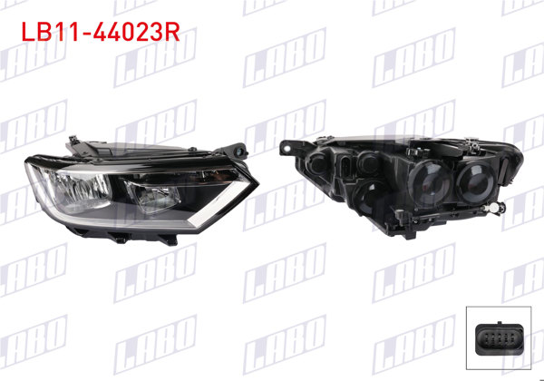 LABO LB11-44023R | Far Sağ Halojen Volkswagen Passat B8 (3G2, Cb2, 3G5, Cb5) 2014 -