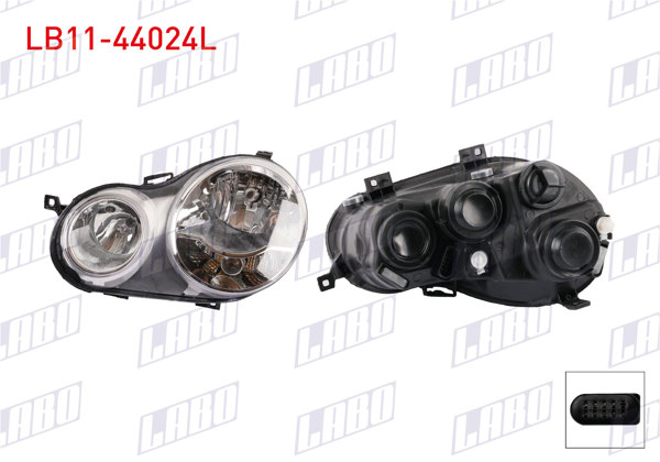 LABO LB11-44024L | Far Sol Motorlu Volkswagen Polo (9N_, 9A_) 2002-2005