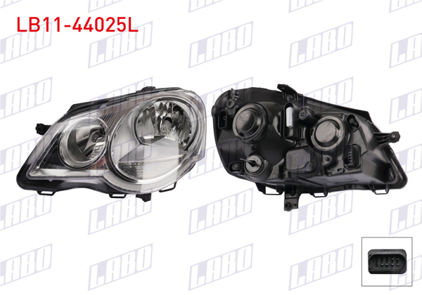 LABO LB11-44025L | Far Sol Volkswagen Polo (9N_, 9A_) 2005-2009