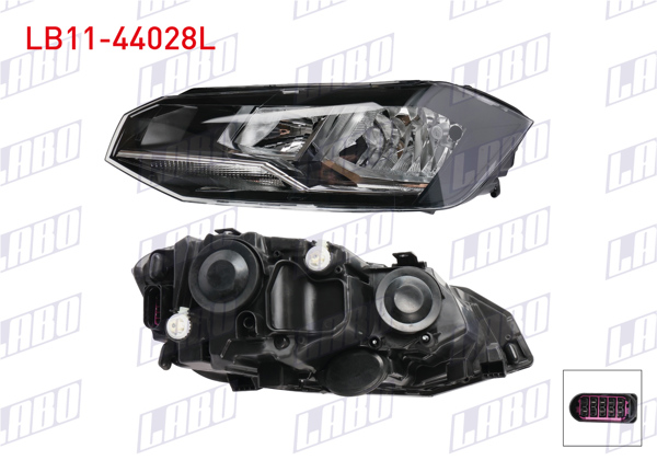 LABO LB11-44028L | Far Sol Nikelajlı Volkswagen Polo VI (Aw1, Bz1, Ae1) 2018-2021