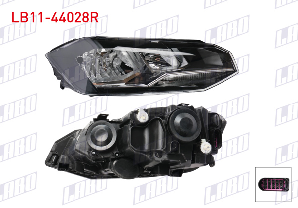 LABO LB11-44028R | Far Sağ Nikelajlı Volkswagen Polo VI (Aw1, Bz1, Ae1) 2018-2021