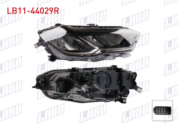 LABO LB11-44029R | Far Sağ Led Volkswagen Polo VI (Aw1, Bz1, Ae1) 2018-2025