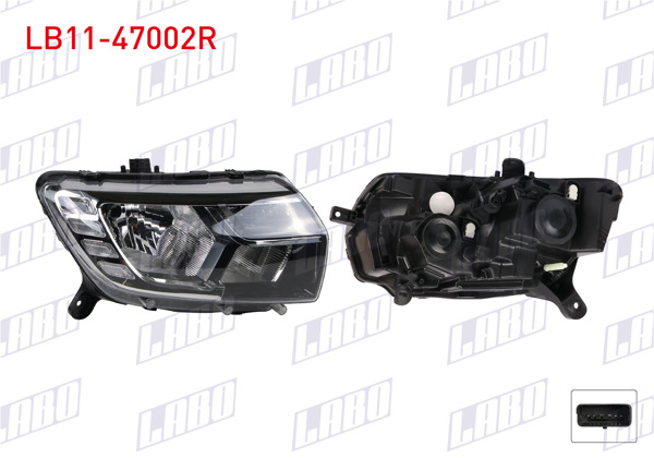 LABO LB11-47002R | Far Sağ Ledlı Dacia Sandero Stepway 18 -