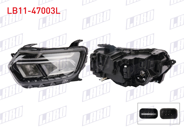 LABO LB11-47003L | Far Sol Krom Cerceve Dacia Duster 2021 -