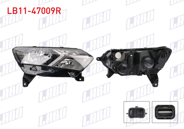 LABO LB11-47009R | Far Sağ Motorlu Ledsız Dacia Sandero 2022 -