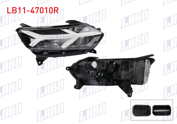 LABO LB11-47010R | Far Sağ Icı Beyaz Ledlı Motorlu Dacia Logan III / Sandero III / Jogger