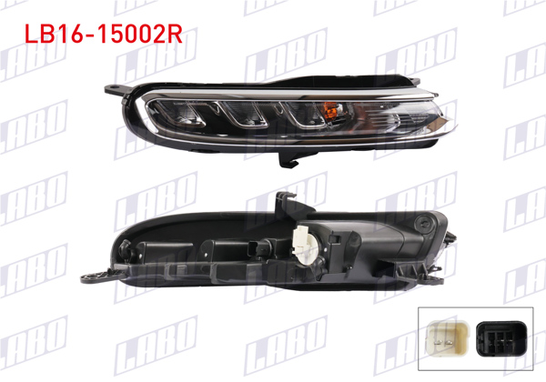 LABO LB16-15002R | Gunduz Farı Sağ Citroen C3 2016-2019