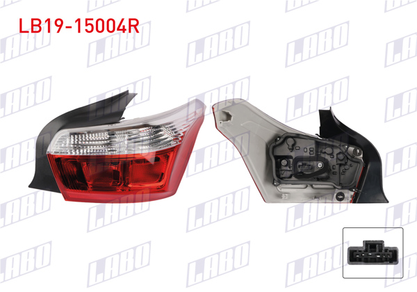 LABO LB19-15004R | Stop Sağ Dış Citroen Elysee 2013-2016
