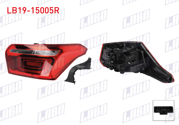 LABO LB19-15005R | Stop Sağ Dış Citroen Elysee 2017 -