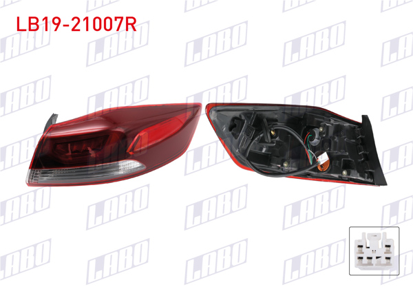 LABO LB19-21007R | Stop Sağ Dış Ledlı Hyundai Elantra 16-18