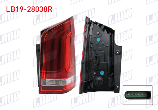LABO LB19-28038R | Stop Sağ Ledlı Mercedes Vito (W447) 2016 -