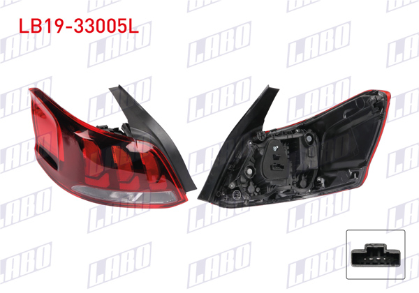 LABO LB19-33005L | Stop Sol Peugeot 301 2017 -