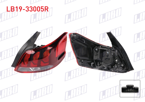 LABO LB19-33005R | Stop Sağ Peugeot 301 2017 -