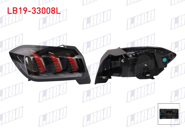 LABO LB19-33008L | Stop Sol Ledlı Peugeot 208 Gt Line, Allure 2019 -