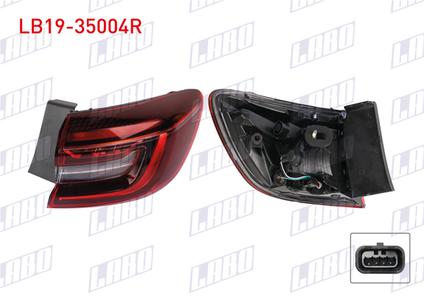 LABO LB19-35004R | Stop Sağ Dış Renault Clio V Touch 2021 -