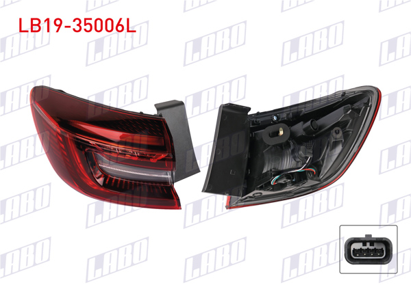 LABO LB19-35006L | Stop Sol Dıs Renault Clio V Icon 2021 -