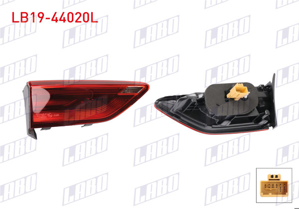 LABO LB19-44020L | Stop Sol Ic Ledlı Volkswagen Golf 8 (Cd1, Da1) 2020 -