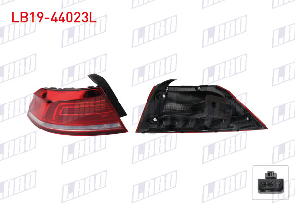 LABO LB19-44023L | Stop Dış Sol Volkswagen Passat B8 (3G2, Cb2) 2014-2019