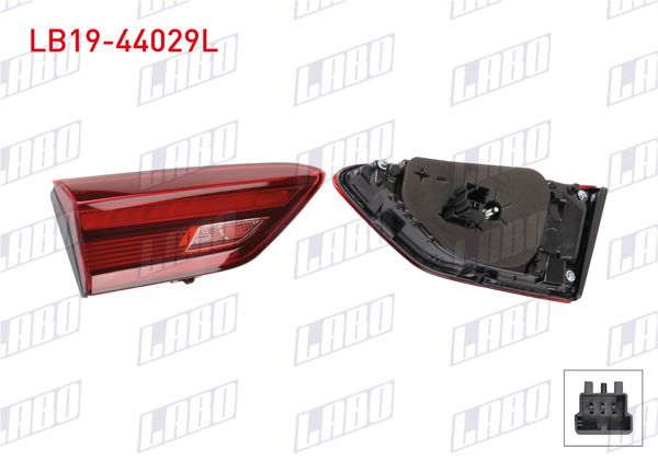 LABO LB19-44029L | Stop İç Sol Ledlı Volkswagen Polo VI (Aw1, Bz1, Ae1) 2021-2024