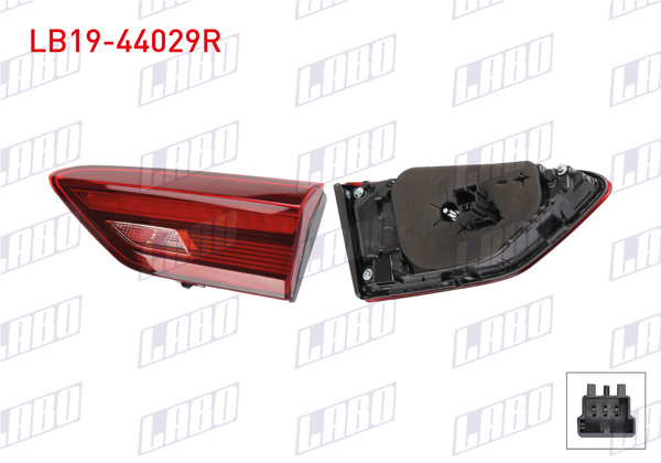 LABO LB19-44029R | Stop İç Sağ Ledlı Volkswagen Polo VI (Aw1, Bz1, Ae1) 2021-2024