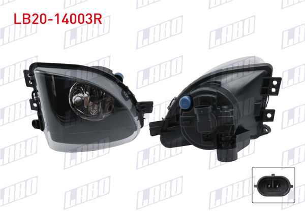 LABO LB20-14003R | Sis Farı Sağ Ampulsuz BMW 5 Serisi F10 / F18 2010-2013