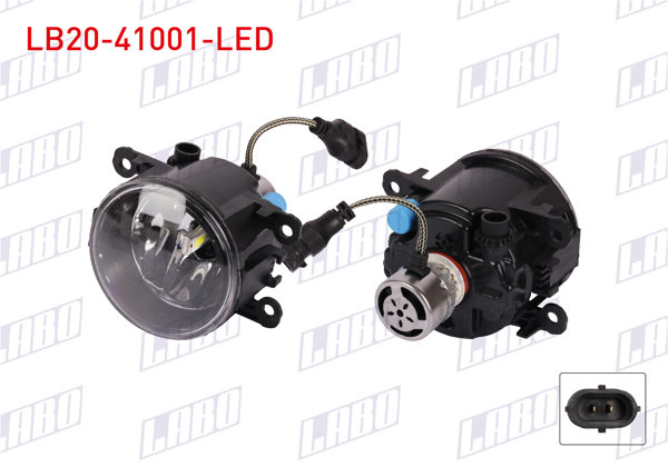 LABO LB20-41001-LED | Sis Farı Led Xenon Ampullu Fluence / Megane II-III / Kangoo / Koloes / Mascott / Laguna / Talisman / Captur / Master III / Logan / Duster / 207 / 307 / C4 / Astra G-/ Focus II-/ Connect / L200 / Vitara / Doblo / Fiorino
