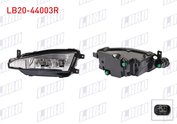 LABO LB20-44003R | Sis Farı Sağ Volkswagen Passat B8,5 (3G2, Cb2) 2020-/ B8 (3G5, Cb5) 2019 -