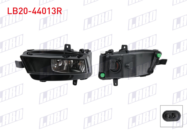 LABO LB20-44013R | Sis Farı Sağ Ampullu Volkswagen Golf VII 2013-2016