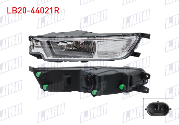 LABO LB20-44021R | Sis Farı Sağ Ampullu Tek Huzmelı Volkswagen Passat B8 2015 -