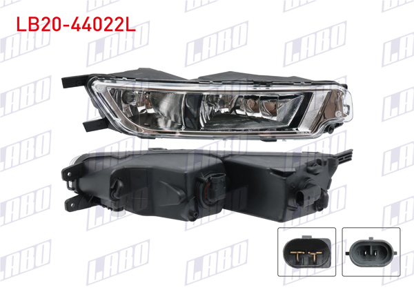 LABO LB20-44022L | Sis Farı Sol Ampullu Çift Huzmelı Volkswagen Passat B8 2015 -