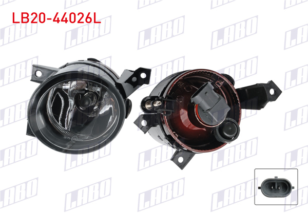 LABO LB20-44026L | Sis Farı Sol Ampullu Volkswagen Touran 2003-2008 / Caddy 2004-2008